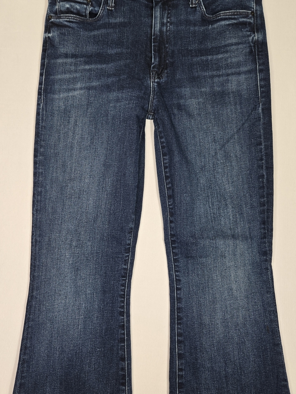 Mother The Weekender Fray Size 28 Mint Condition Dark Stretch Denim Flare - Picture 4 of 15